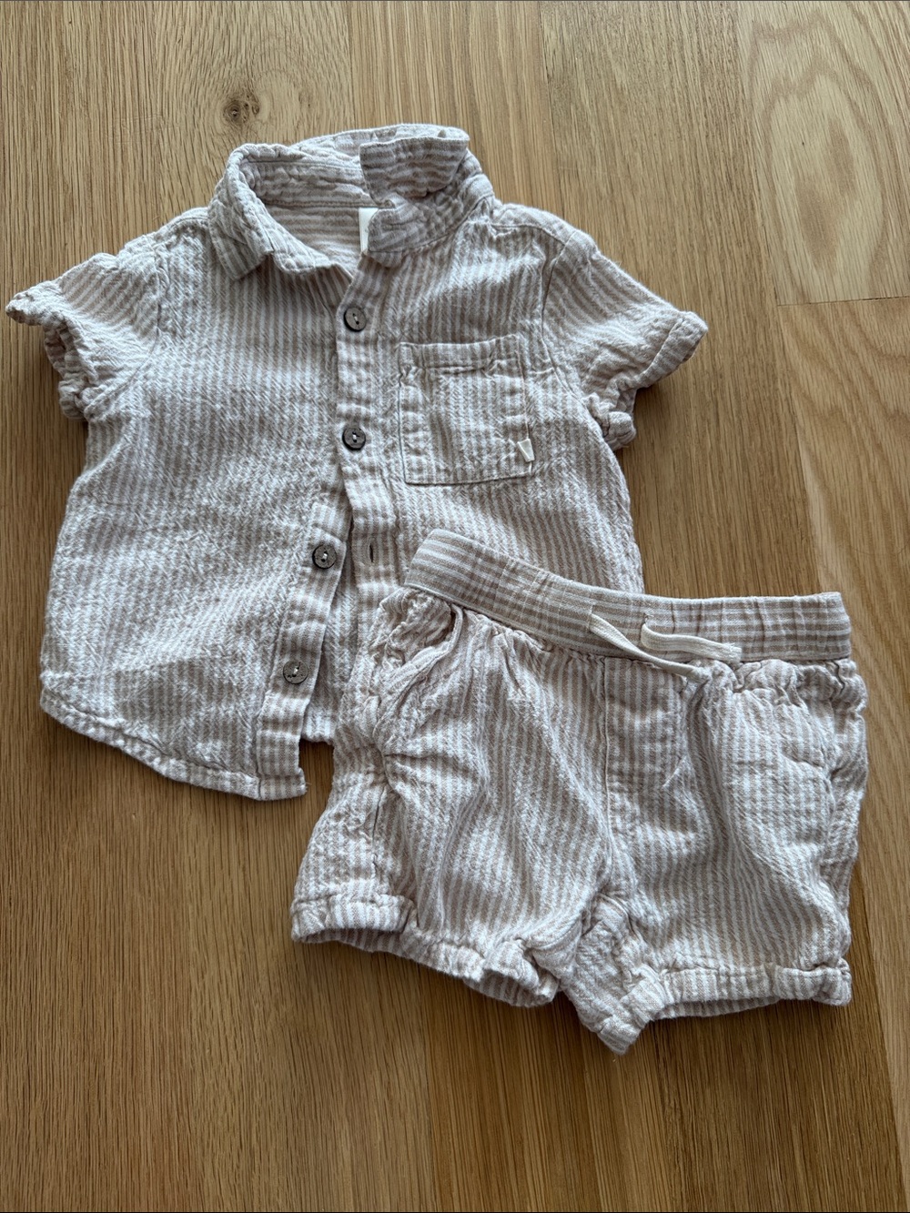 Rylee & Cru linen Striped set